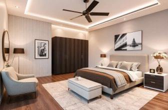 Bedroom with Modern Furniture